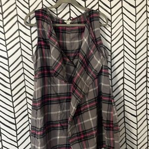 Plaid vest XXL